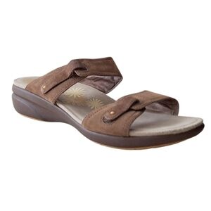 Dansko Brown Nubuck Suede Comfort Sandals 41  10.5